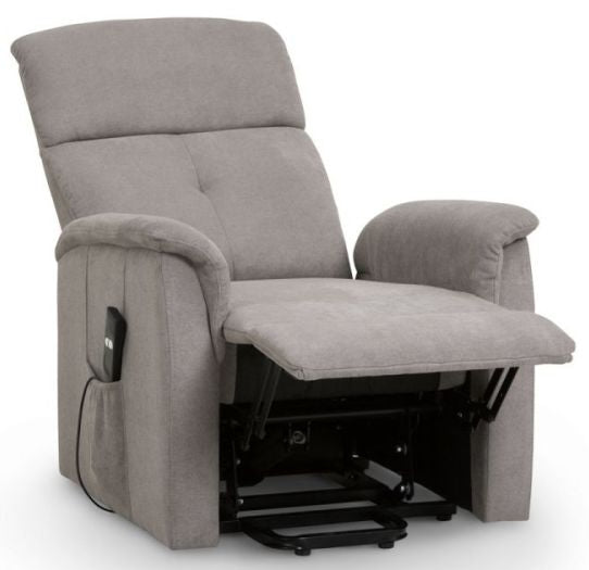 Ava Rise Taupe Chenille Recliner Chair