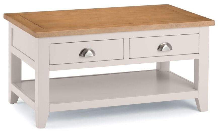 Richmond Elephant Grey 2 Drawer Coffee Table