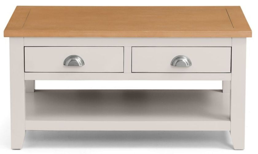 Richmond Elephant Grey 2 Drawer Coffee Table