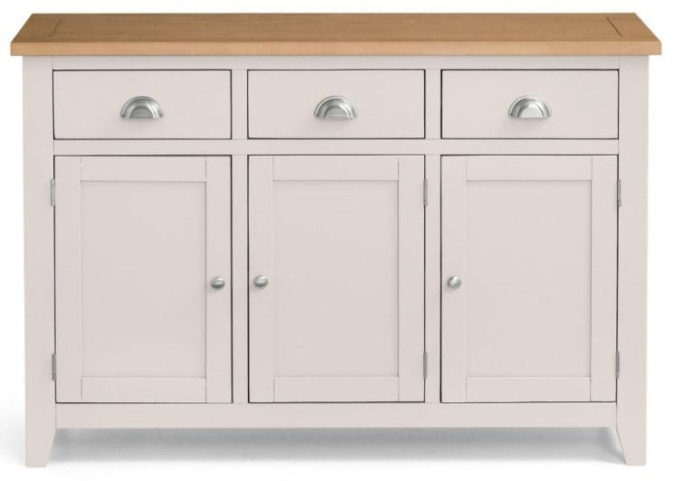 Richmond Elephant Grey 3 Door 3 Drawer Sideboard