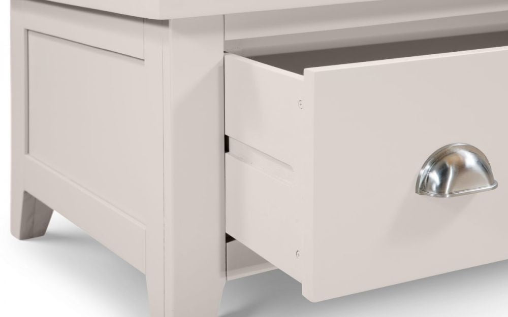 Richmond Elephant Grey Lacquered 2 Door 1 Drawer Wardrobe