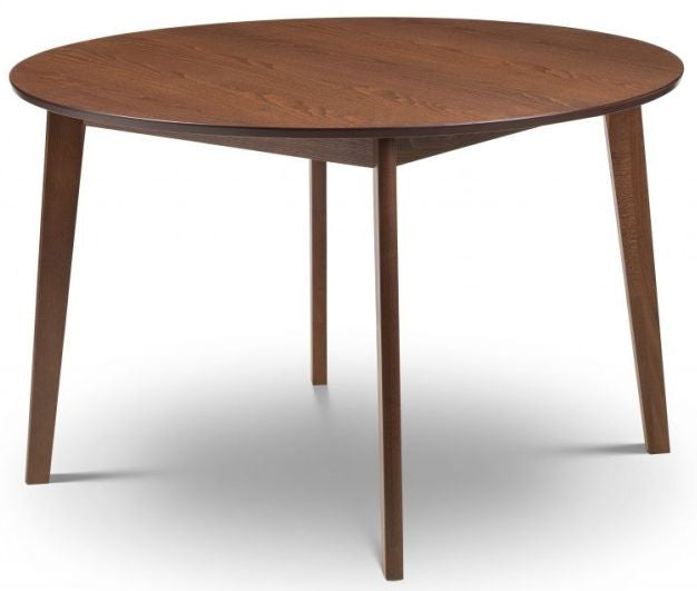 Farringdon Walnut Circular Dining Table - 4 Seater
