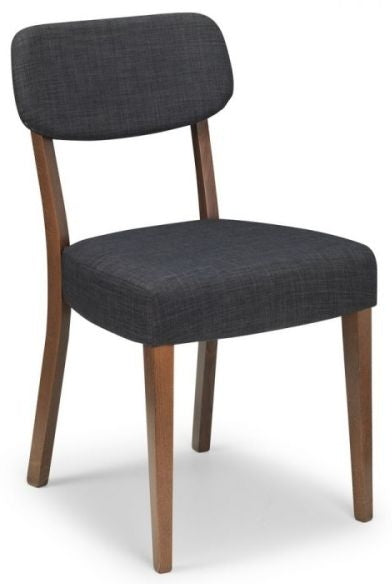 Farringdon Circular 2-4 Seater Dining Table with 4 Grey Chairs