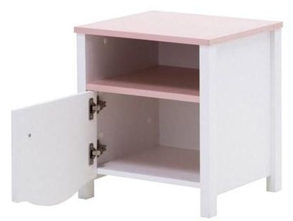 Mia Girls White Bedside Table