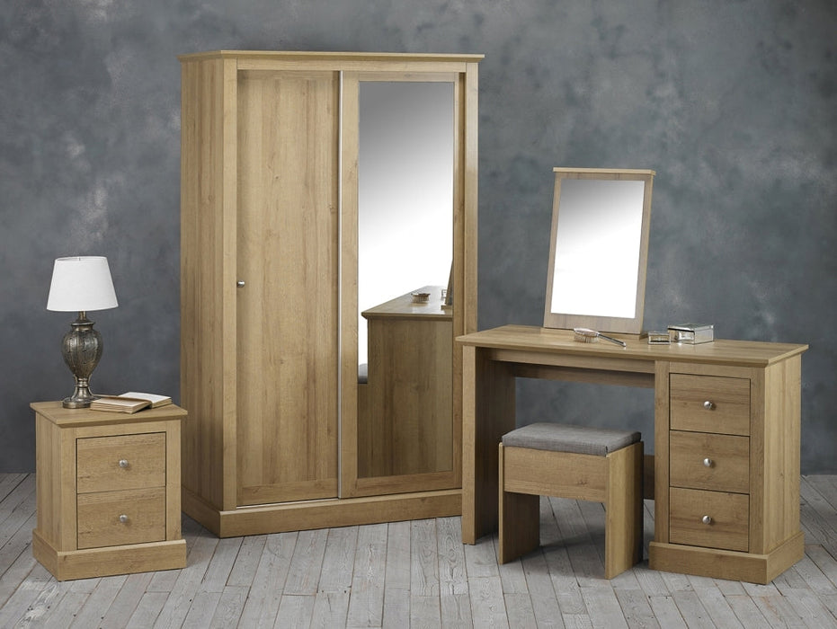 Devon Oak 2 Door Sliding Wardrobe