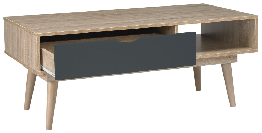 Scandi Oak Coffee Table - Grey