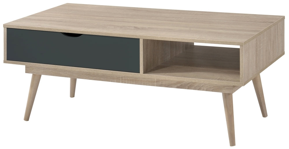 Scandi Oak Coffee Table - Grey