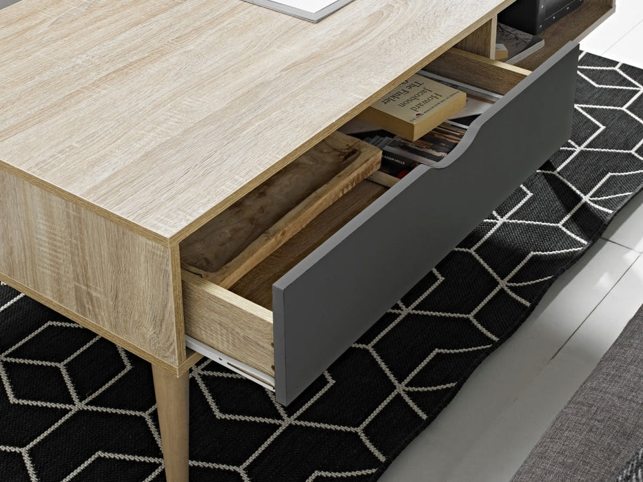Scandi Oak Coffee Table - Grey