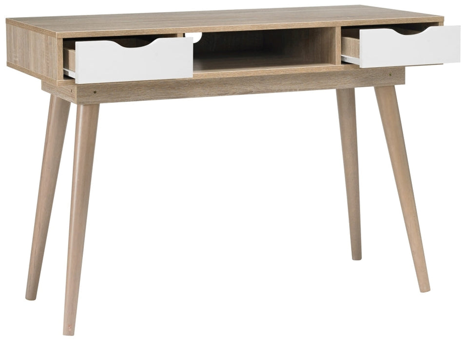 Scandi Oak Desk - White