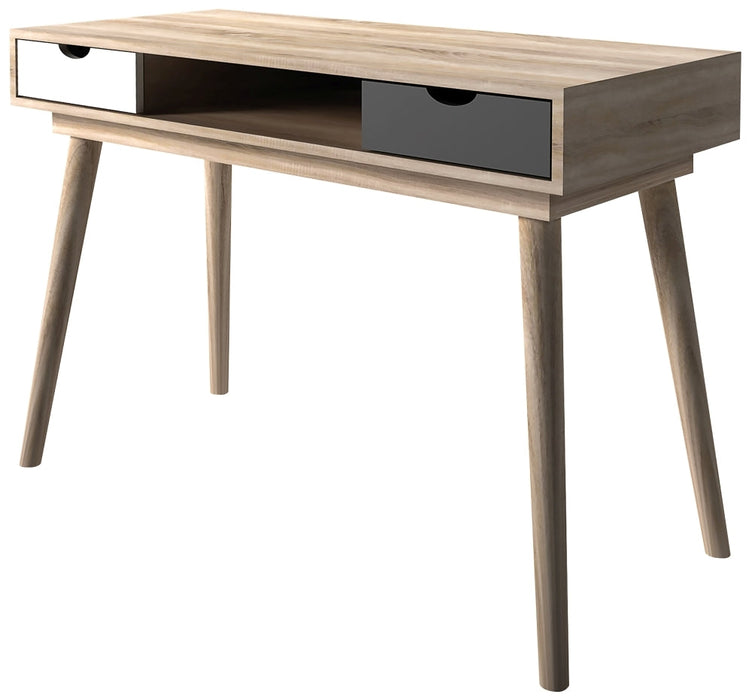 Scandi Oak Desk - White and Grey