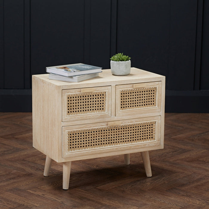 Toulouse Rattan 3 Drawer Cabinet