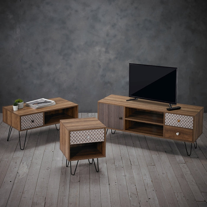 Casablanca Printed Coffee Table with Hairpin Legs