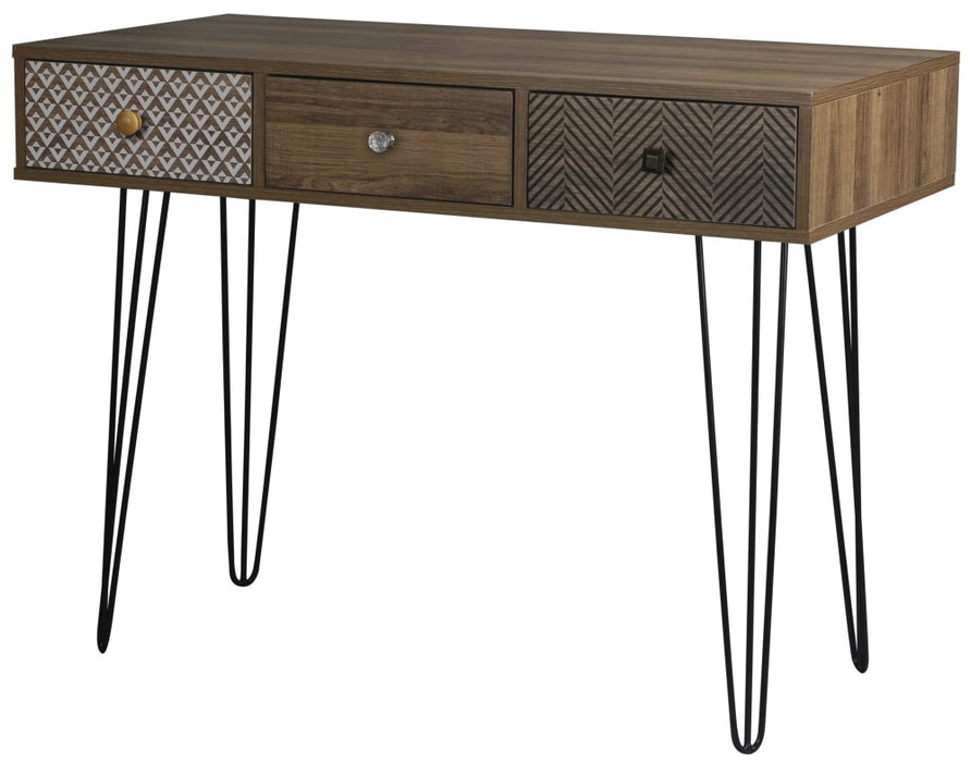 Casablanca Printed Desk with Hairpin Legs