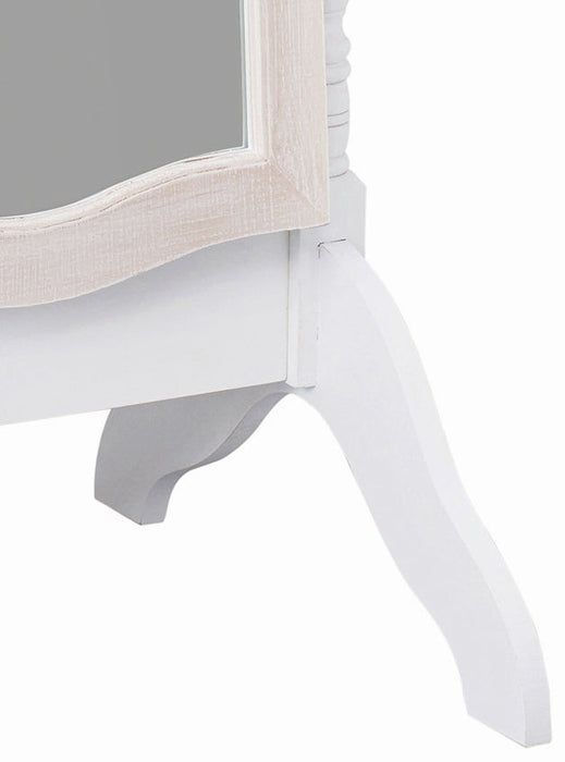 Juliette French Style White Cheval Mirror