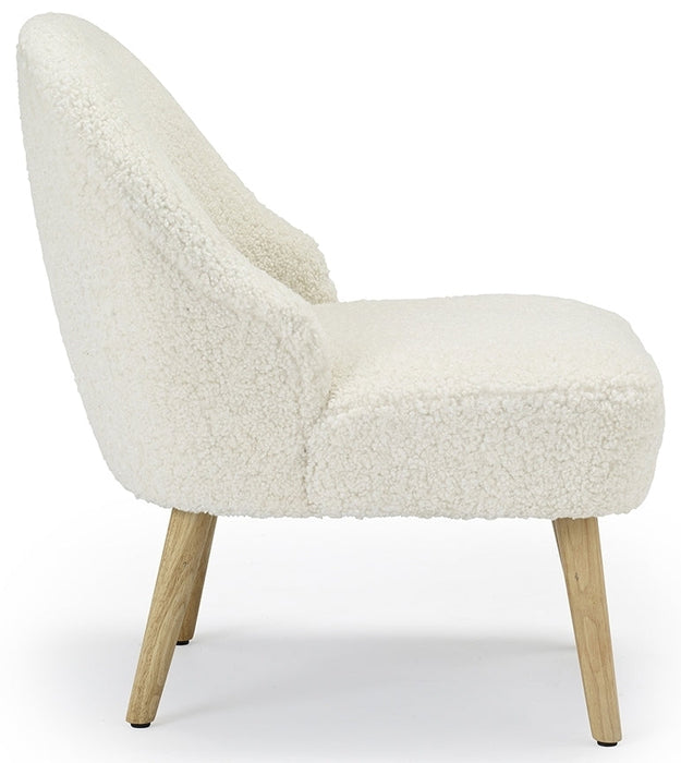Ted White Faux Fur Bedroom Chair