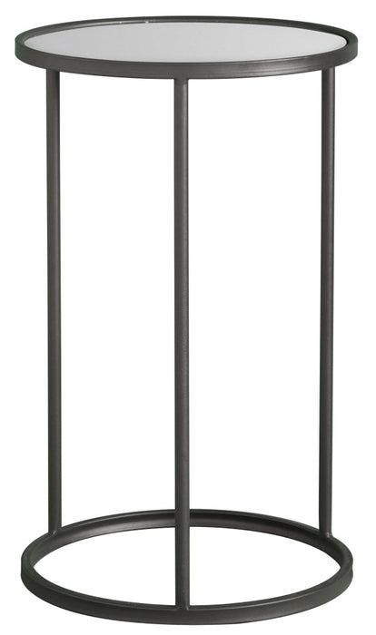 Riding Glass and Metal Side Table