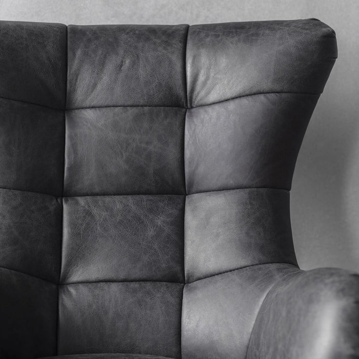 Bristol Antique Ebony Swivel Chair