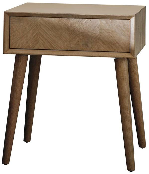 Milano Oak 1 Drawer Side Table