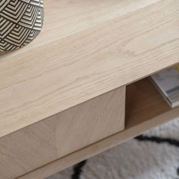 Milano Oak 2 Drawer Coffee Table