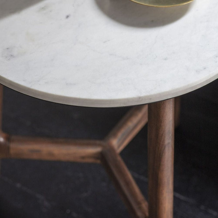 Barcelona Marble Top Round Side Table