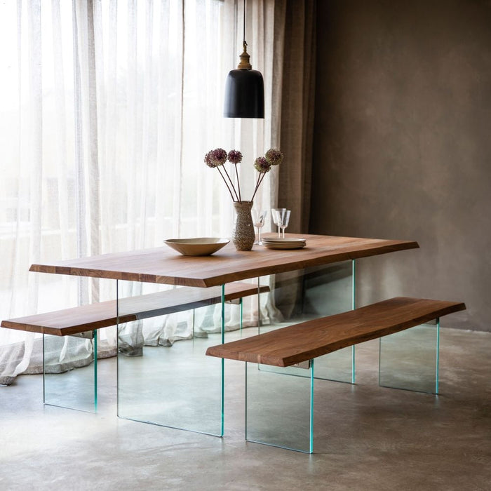 Ferndale 240cm Wood and Glass Dining Table