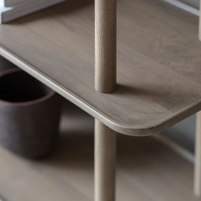 Kingham Grey Oak Open Display Unit