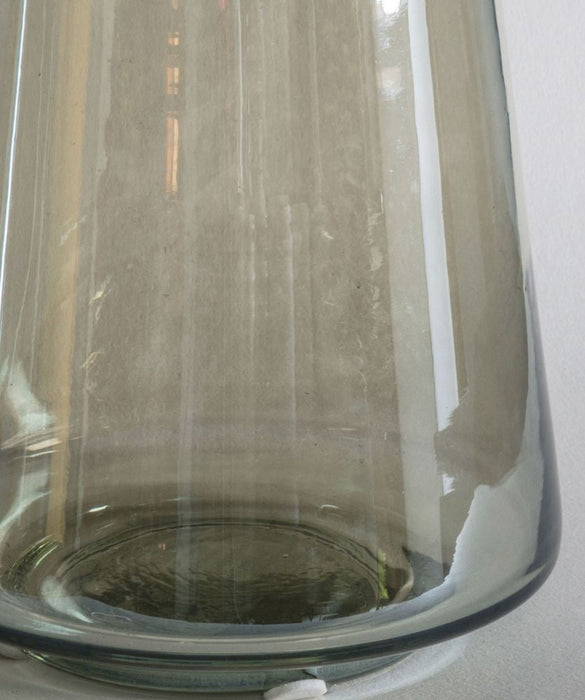 Bremen Smoke Glass Large Lustre Vase