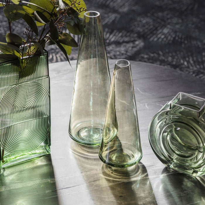 Bremen Smoke Glass Large Lustre Vase