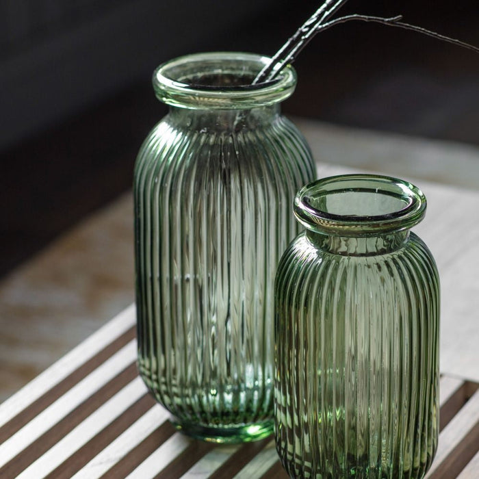 Francia Green Glass Large Vase