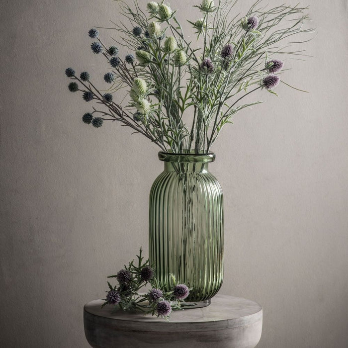 Francia Green Glass Large Vase