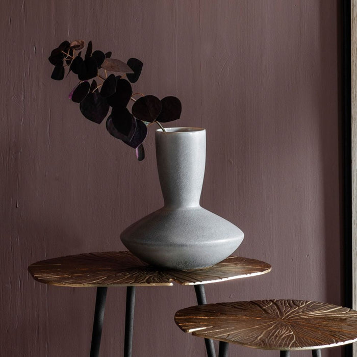 Kami Grey Stoneware Vase