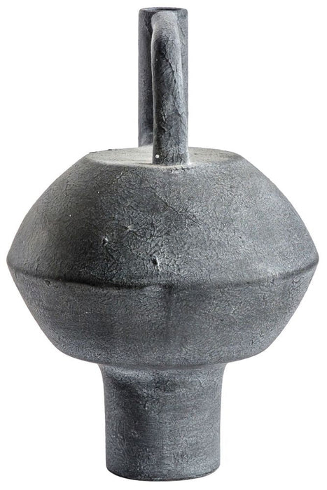 Mahki Grey Fossil Vase