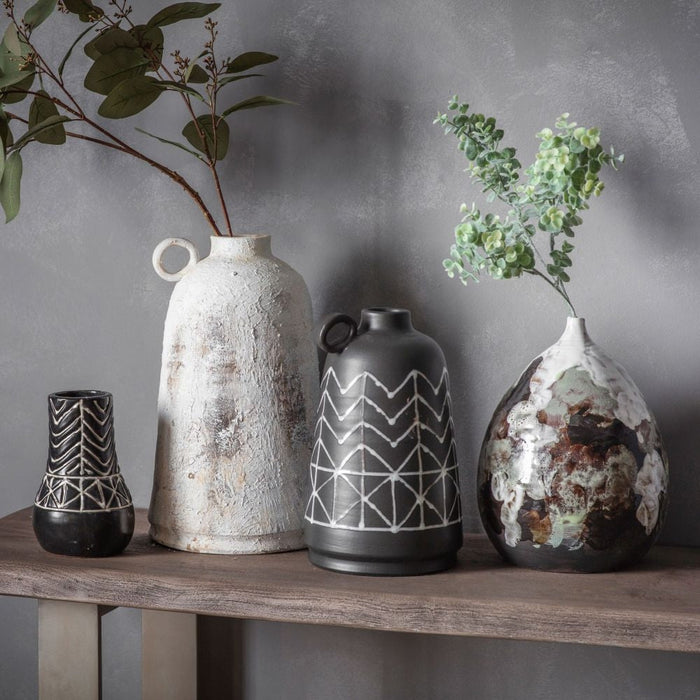 Mori White Large Bottle Vase
