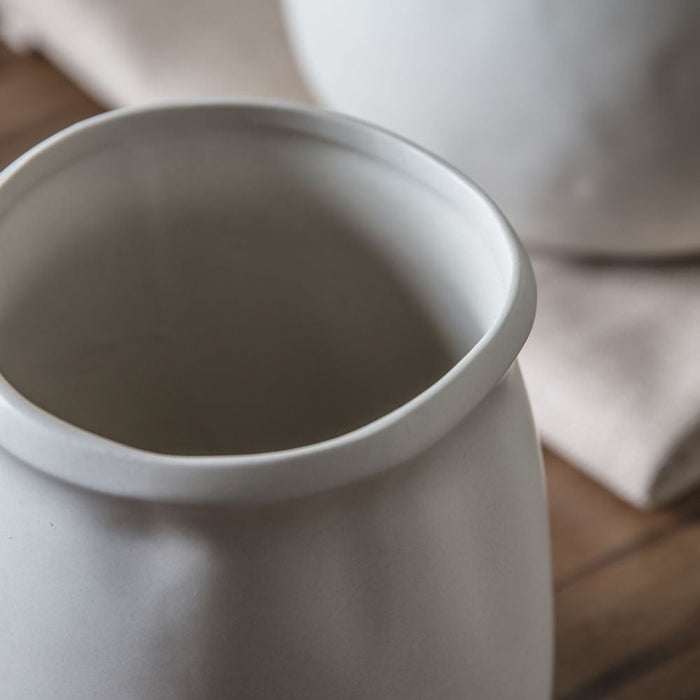 Tahara Cream Stoneware Vase