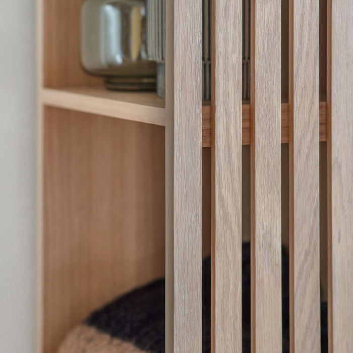 Okayama Japandi Style Oak Open Wardrobe