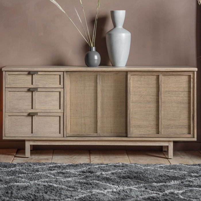 Kyoto Mindy Wood Medium Sideboard - 2 Doors