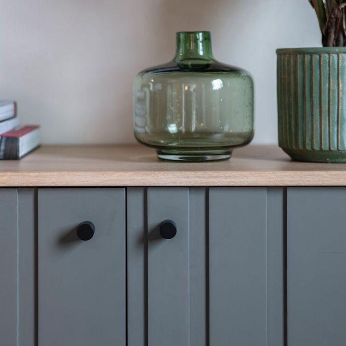 Fuji Oak and Grey Sideboard - 3 Doors