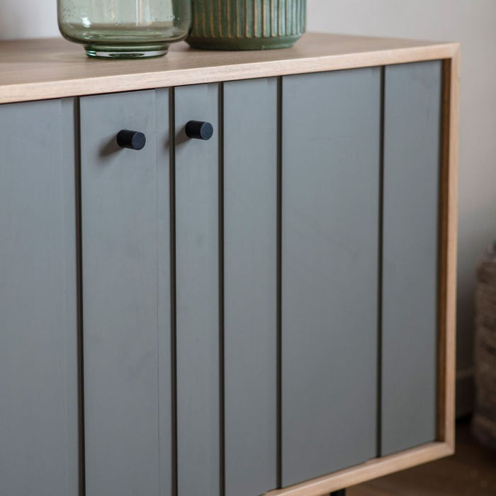 Fuji Oak and Grey Sideboard - 3 Doors