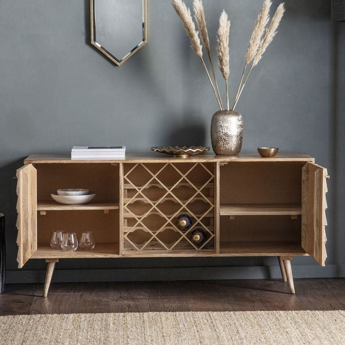 Tuscany Burnt Wax Mango Wood Large Sideboard