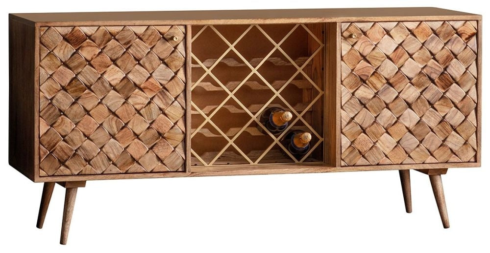 Tuscany Burnt Wax Mango Wood Large Sideboard