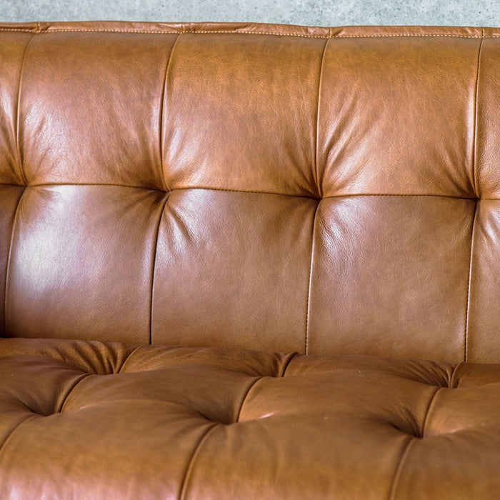 Ecclestone Vintage Brown Leather 3 Seater Sofa