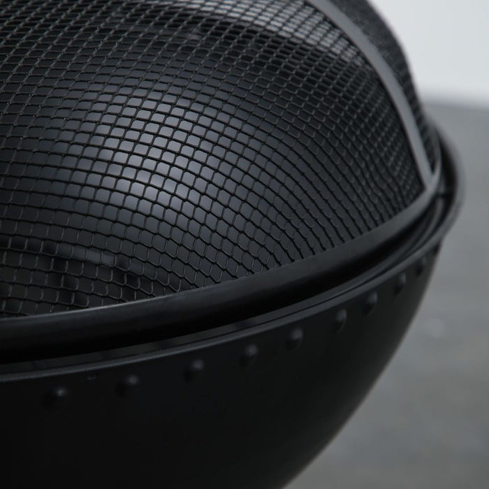Perano Black Outdoor Garden Firepit