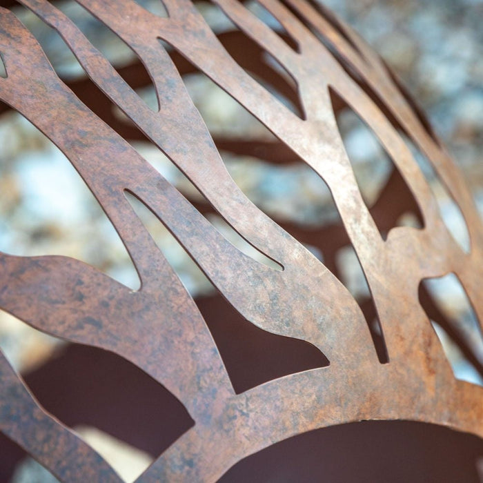 Sfera Brown Outdoor Garden Firepit