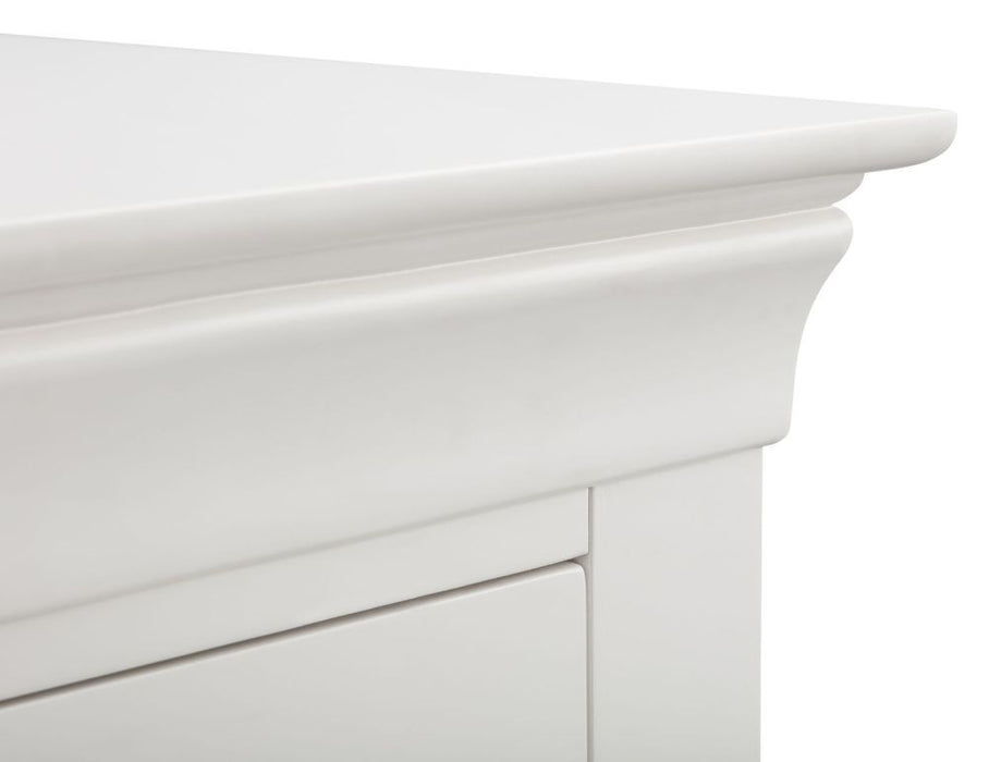 Clermont Light Grey 2 Drawer Bedside Cabinet