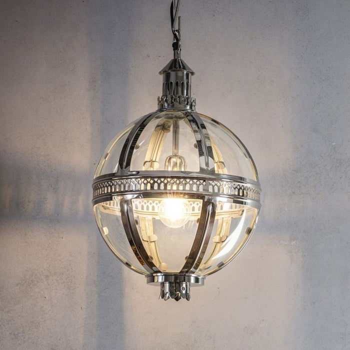 Vienna Silver Small Round Pendant Light - Clearance FS298