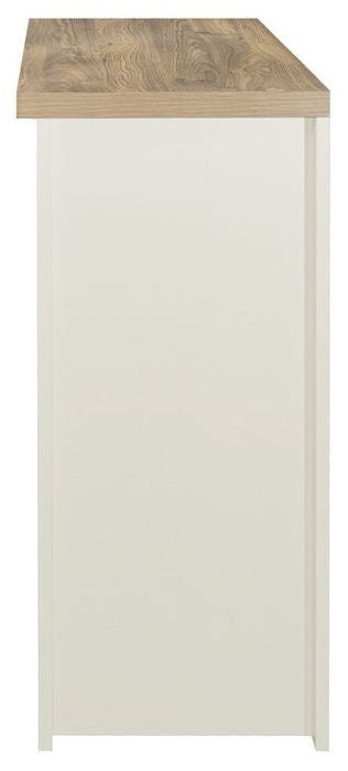 Highgate Cream and Oak Effect Console Table - 2 Drawers