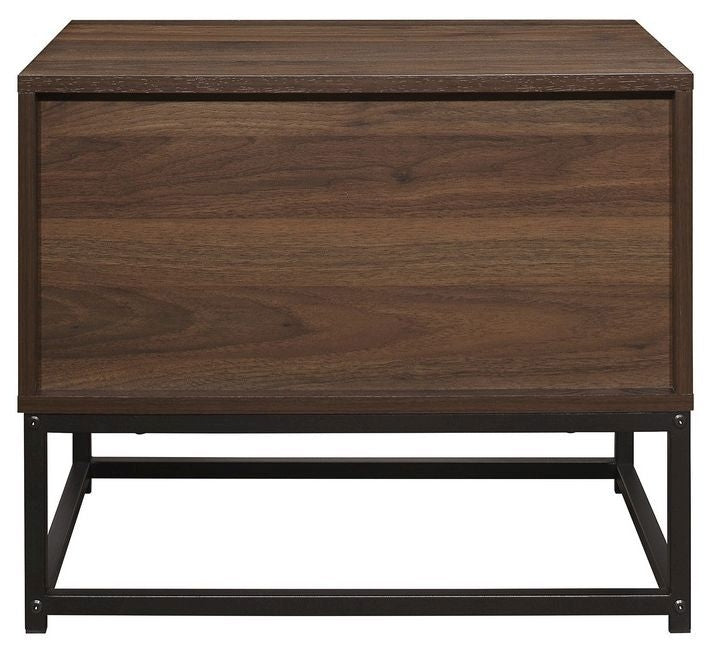 Houston Walnut 2 Drawer Bedside Cabinet