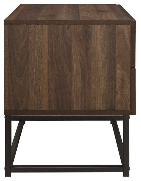 Houston Walnut 2 Drawer Bedside Cabinet