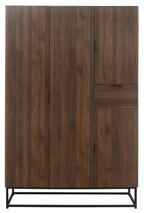 Houston Walnut 4 Door Wardrobe