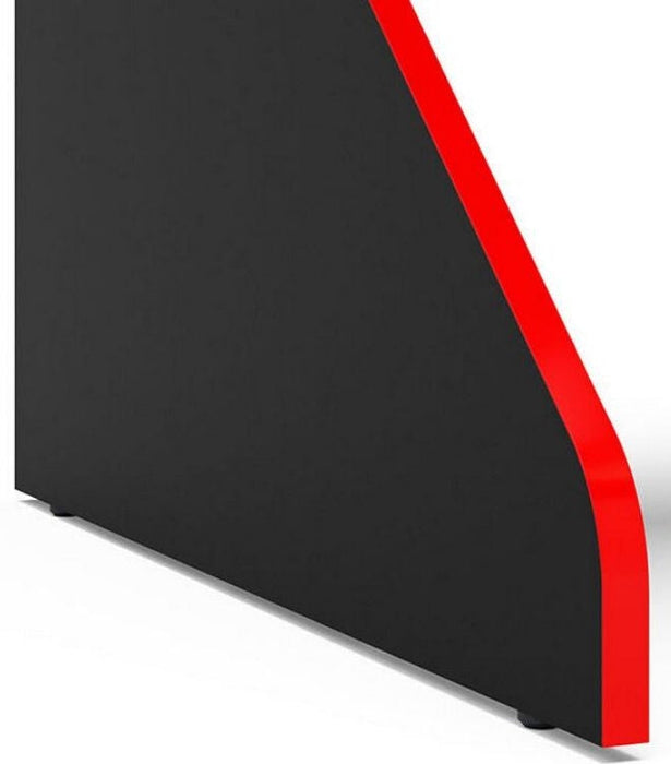 Enzo Black and Red Gaming Desk